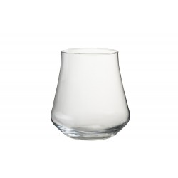 Vase en verre transparent 18x18x21 cm