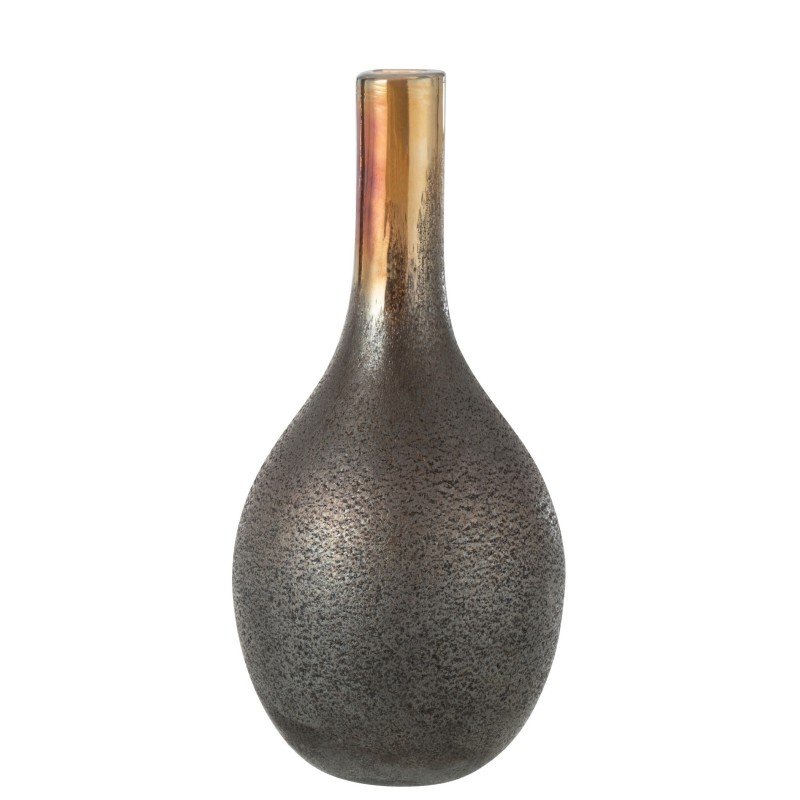 Vase en verre marron 20x20x40 cm Vase en verre marron 20x20x40 cm