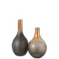 Vase en verre marron 20x20x40 cm Vase en verre marron 20x20x40 cm
