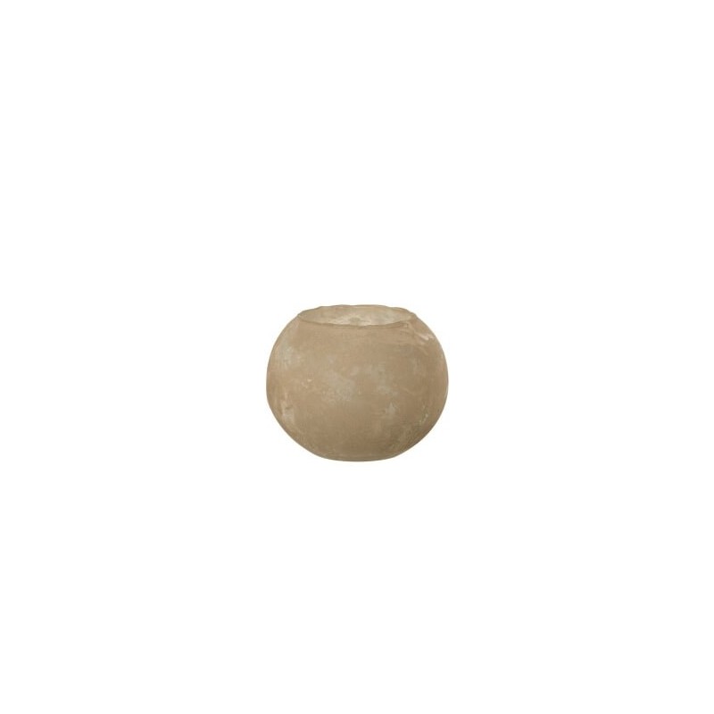 Vaso esférico em vidro dourado 18x18x14 cm Vaso esférico em vidro dourado 18x18x14 cm