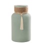 Vase en verre vert menthe 15x15x26 cm Vase en verre vert menthe 15x15x26 cm