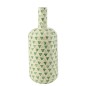 Jarrón de mosaico de papel verde de 19x19x53 cm Jarrón de mosaico de papel verde de 19x19x53 cm
