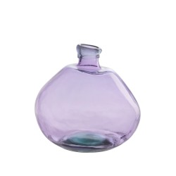 Vase dame jeanne en verre mauve 33x33x33 cm