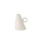 Vase incliné en céramique blanc 13x12x17 cm Vase incliné en céramique blanc 13x12x17 cm