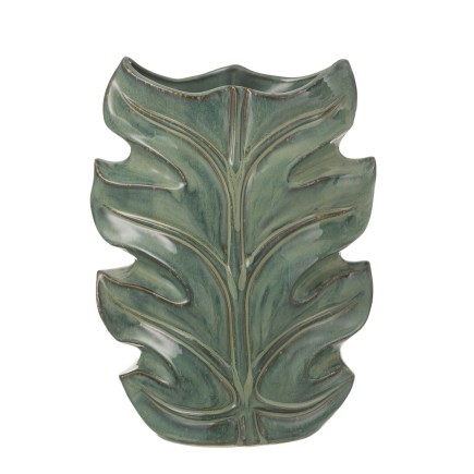 Vase poséidon en céramique vert 25x12x35 cm