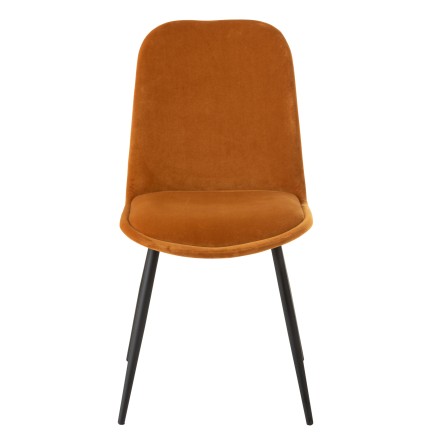 CHAISE CLAIRE METAL/TEXTILE OCRE