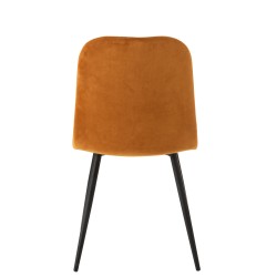 CHAISE CLAIRE METAL/TEXTILE OCRE
