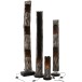 LAMPE TRONC OUVERT 3 TROUS PAULOWNIA RAYE NOIR BEIGE LAMPE TRONC OUVERT 3 TROUS PAULOWNIA RAYE NOIR BEIGE