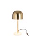 Candeeiro de mesa em metal dourado 20,5 x 20,5 x 49 cm Candeeiro de mesa em metal dourado 20,5 x 20,5 x 49 cm