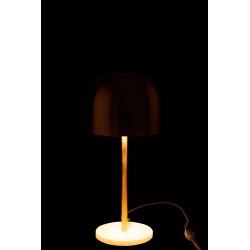 Lampe de table en métal or 20.5x20.5x49 cm