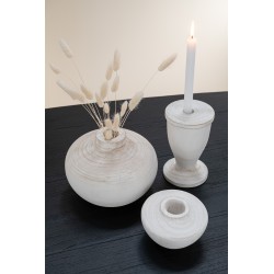 VASE BOIS BLANC LARGE
