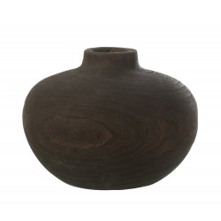 Vase en bois  23x23x18 cm