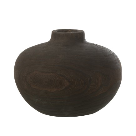 Vase en bois  23x23x18 cm
