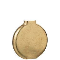 Vase plat en verre transparent 24x5x26 cm