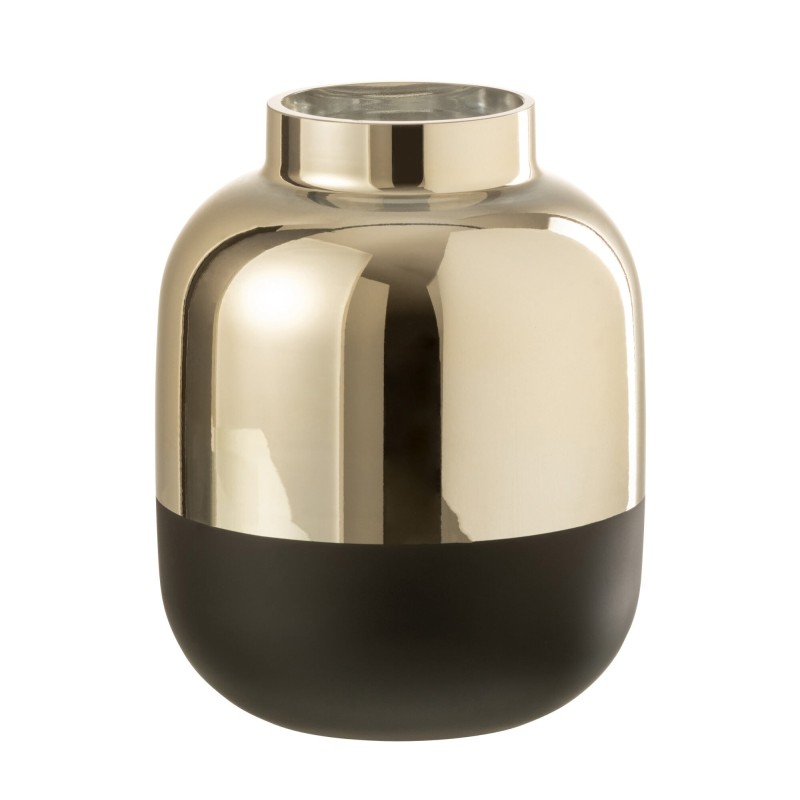 VASE OMI BAS VERRE OR/NOIR VASE OMI BAS VERRE OR/NOIR