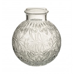 Vase boule en verre transparent L18*l18*H21cm