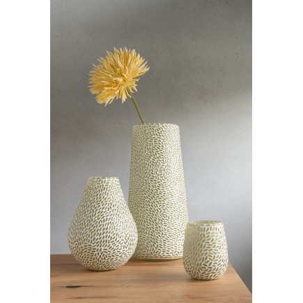 Vase avec mosaïques en verre multicouleur 16x16x22 cm