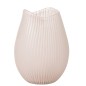 Vase lignes en verre rose 20x20x31 cm Vase lignes en verre rose 20x20x31 cm