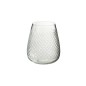 Vase à carreaux en verre transparent 18x18x25 cm Vase à carreaux en verre transparent 18x18x25 cm