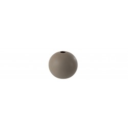 Jarrón de cerámica gris de 12x12 cm