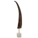 CORNE + PIED STRIES CORNE/MARBRE NOIR/MARRON/BLANC LARGE CORNE + PIED STRIES CORNE/MARBRE NOIR/MARRON/BLANC LARGE