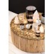 Set de 2 photophores en verre blanc 7x7x8 cm Set de 2 photophores en verre blanc 7x7x8 cm