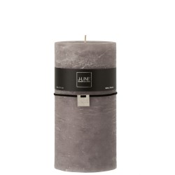 Bougie cylindrique gris foncé L10*l10*H20cm