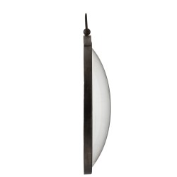 Horloge en métal blanc 66x101x17 cm
