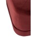 Pouf carré en velours rouge Pouf carré en velours rouge