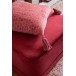 Pouf carré en velours rouge Pouf carré en velours rouge