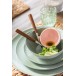 Assiette plate en céramique vert menthe D23cm Assiette plate en céramique vert menthe D23cm