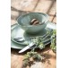 Assiette plate en céramique vert menthe D23cm Assiette plate en céramique vert menthe D23cm