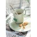 Assiette plate en céramique vert menthe D23cm Assiette plate en céramique vert menthe D23cm