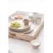 Assiette plate en céramique blanche D22cm Assiette plate en céramique blanche D22cm