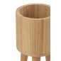 Set de 3 cache-pot en bois naturel 27x27x50 cm Set de 3 cache-pot en bois naturel 27x27x50 cm