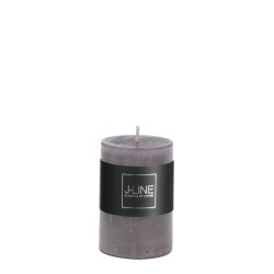 Bougie cylindrique en Paraffine gris 5x5x7.5 cm