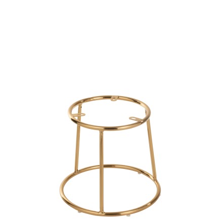 Soporte bajo taburete metal oro