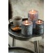 Bougie 80H en Paraffine gris 10x10x10 cm Bougie 80H en Paraffine gris 10x10x10 cm