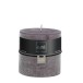 Bougie 80H en Paraffine gris 10x10x10 cm Bougie 80H en Paraffine gris 10x10x10 cm