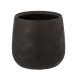 Vaso di fiori in ceramica nera 23x23x22 cm Vaso di fiori in ceramica nera 23x23x22 cm