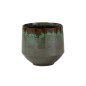 Cache-pot en céramique verte 23x23X23cm Cache-pot en céramique verte 23x23X23cm