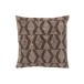 Cuscino quadrato con rombi in cotone marrone 45x45cm Cuscino quadrato con rombi in cotone marrone 45x45cm