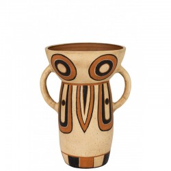 Vase ethnique en terre cuite avec anses H43cm