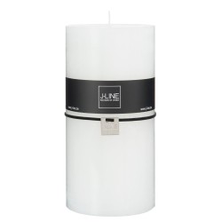 Bougie cylindrique 140H en Paraffine blanc 10x10x20 cm