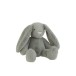 Doudou peluche lapin gris foncé 24x26x28 cm
