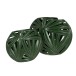 Vase oblique tropical en céramique vert 36x14x30 cm Vase oblique tropical en céramique vert 36x14x30 cm