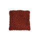 Cuscino quadrato lavorato a maglia in acrilico rosso 40x40cm Cuscino quadrato lavorato a maglia in acrilico rosso 40x40cm