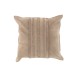 Cuscino quadrato con linea in pelle grigio chiaro 43x43cm Cuscino quadrato con linea in pelle grigio chiaro 43x43cm