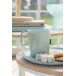 Assiette plate en céramique vert menthe D23cm Assiette plate en céramique vert menthe D23cm