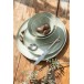 Assiette plate en céramique vert menthe D23cm Assiette plate en céramique vert menthe D23cm